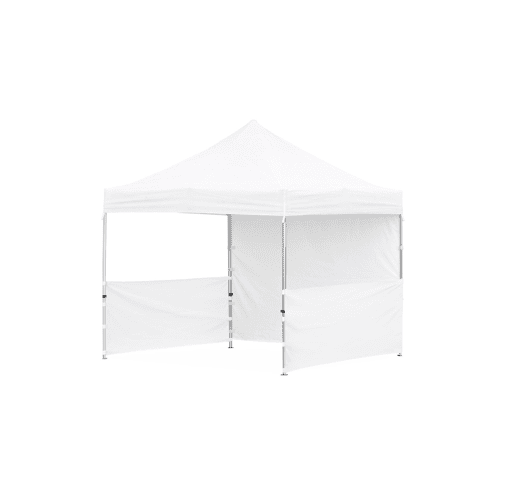 3m X 3m Gazebo Aluminium Frame - 2 Half-Wall - 1 Full-Wall