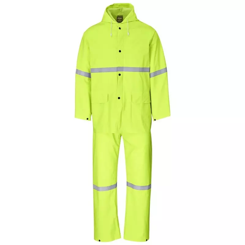 Light Duty Tornado Hi-Viz Reflective Rubberised Rainsuit