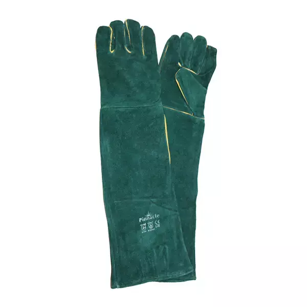 Green Lined Welding Gloves