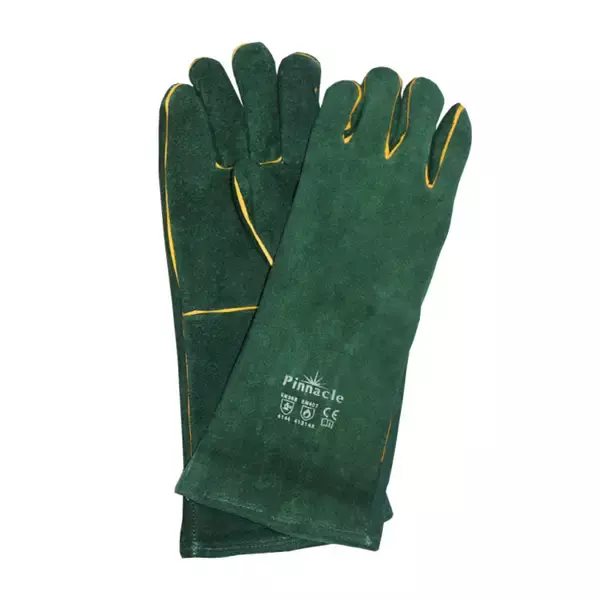 Green Lined Welding Gloves